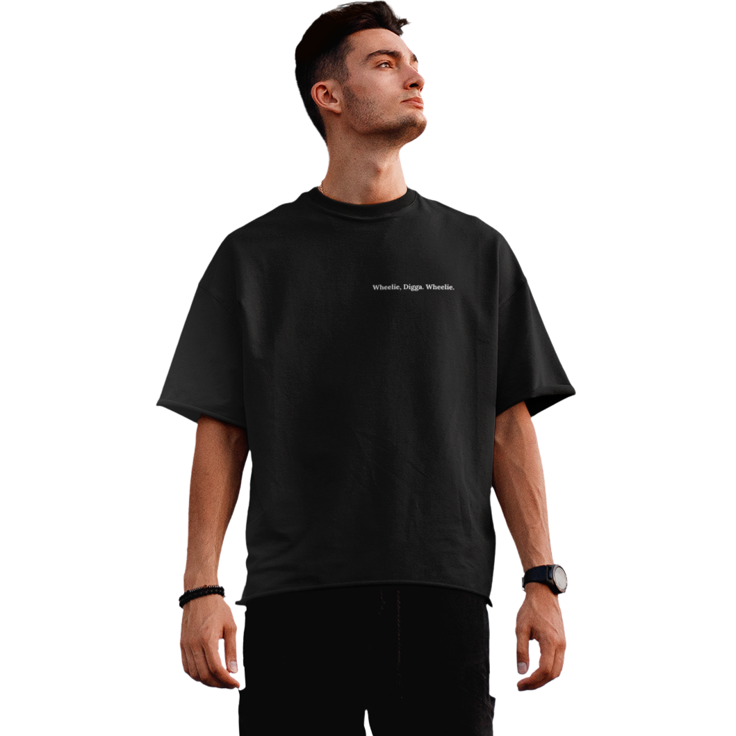 Wheelie, Digga. Wheelie. - Oversized Shirt