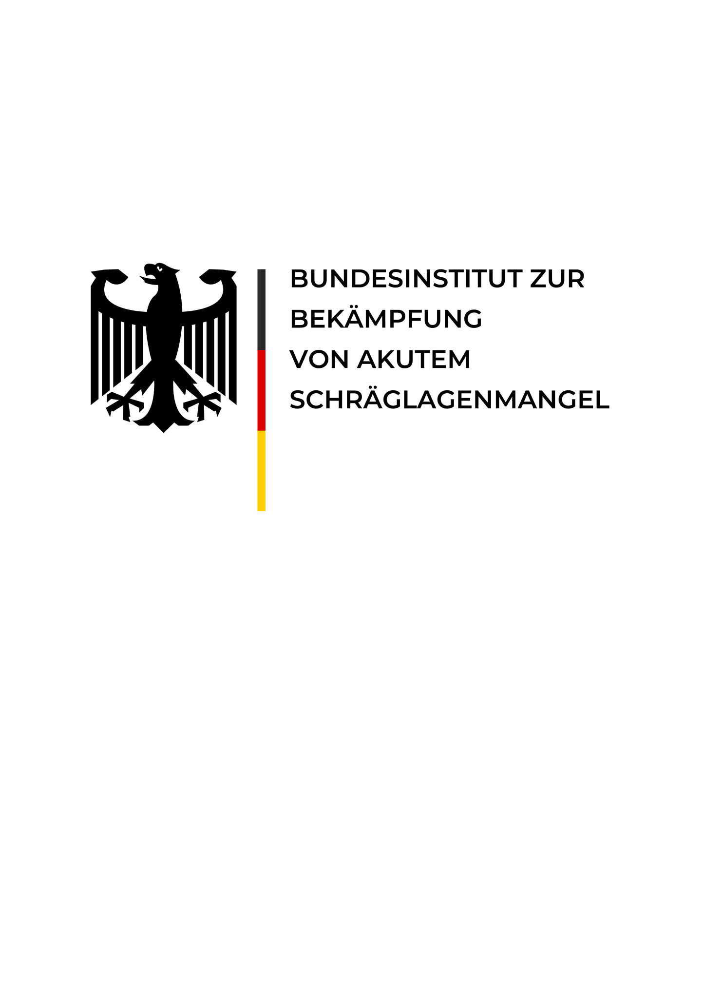 Bundesinstitut zur Bekämpfung von akutem Schräglagenmangel Backprint - Premium Hoodie