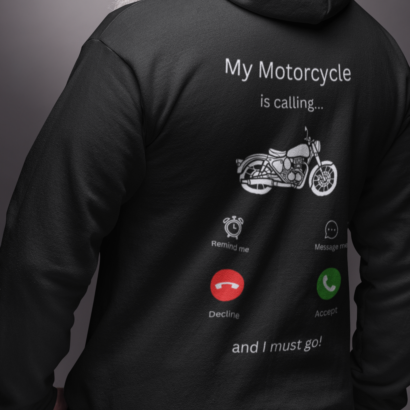 My Motorcycle is Calling - Premium Hoodie