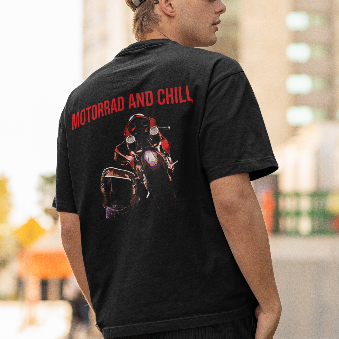 Motorrad and chill - Oversized Shirt