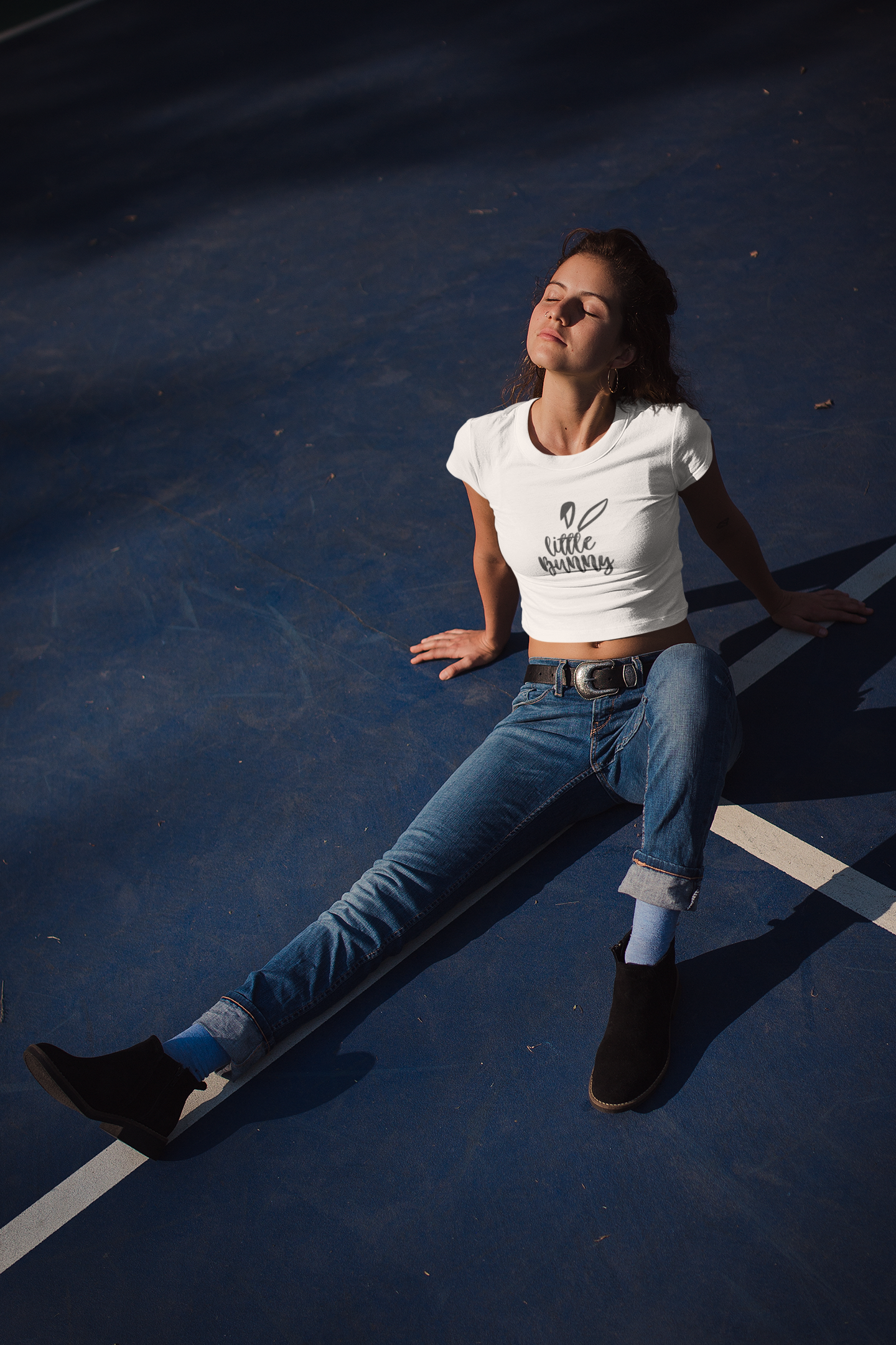 Little Bunny - Ladies Cropped Tee