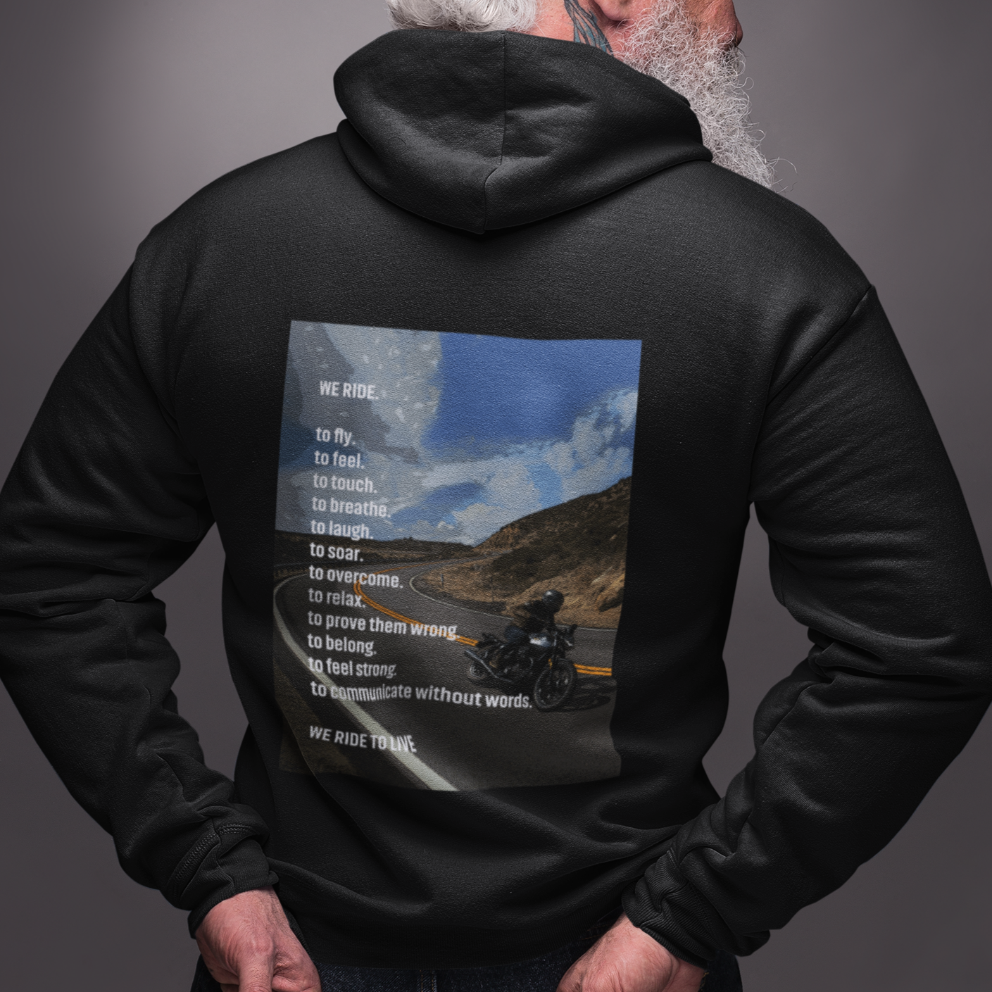 We ride to live - Premium Hoodie