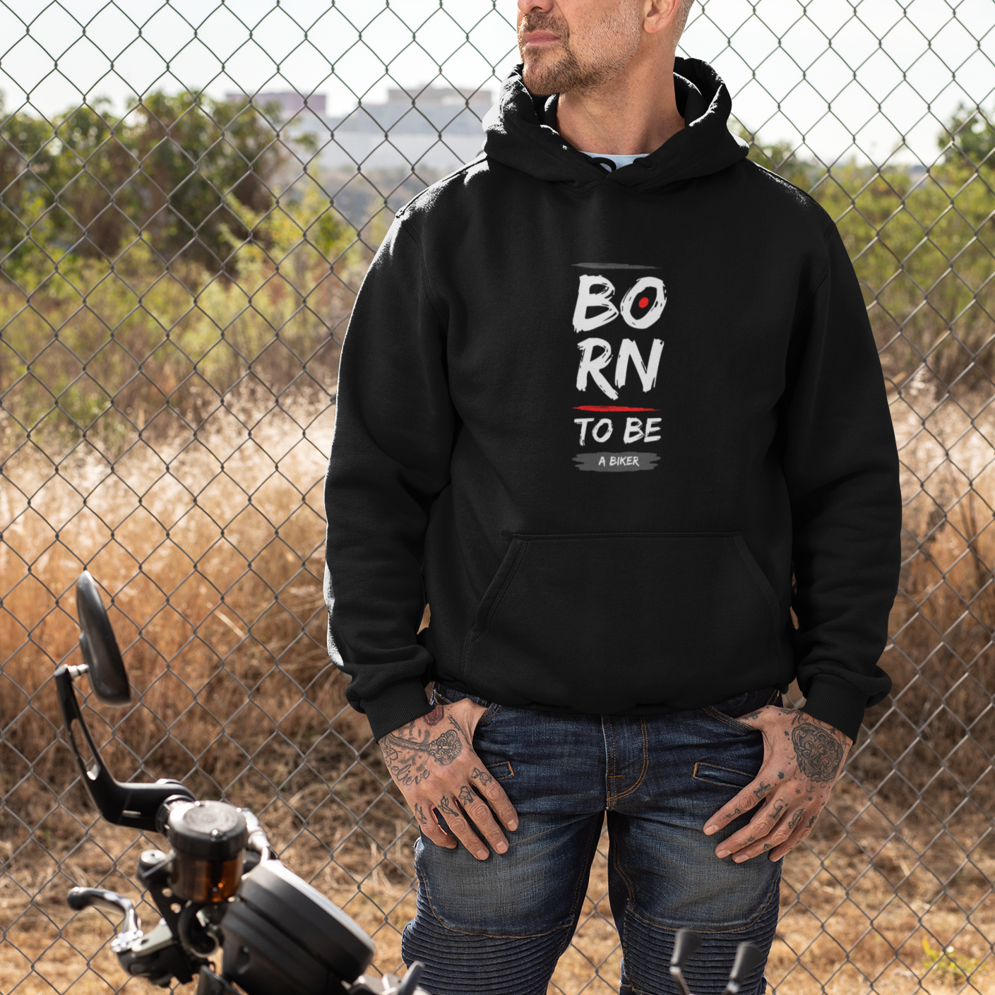 Born to be a Biker - Premium Hoodie
