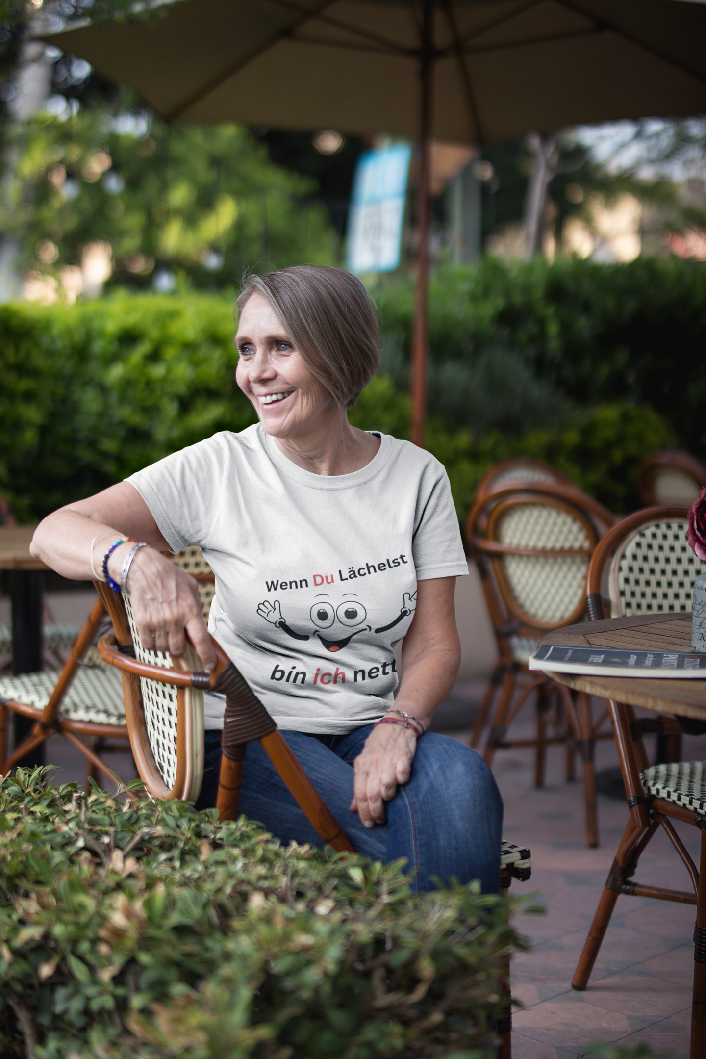 Lächeln - Oversized Shirt