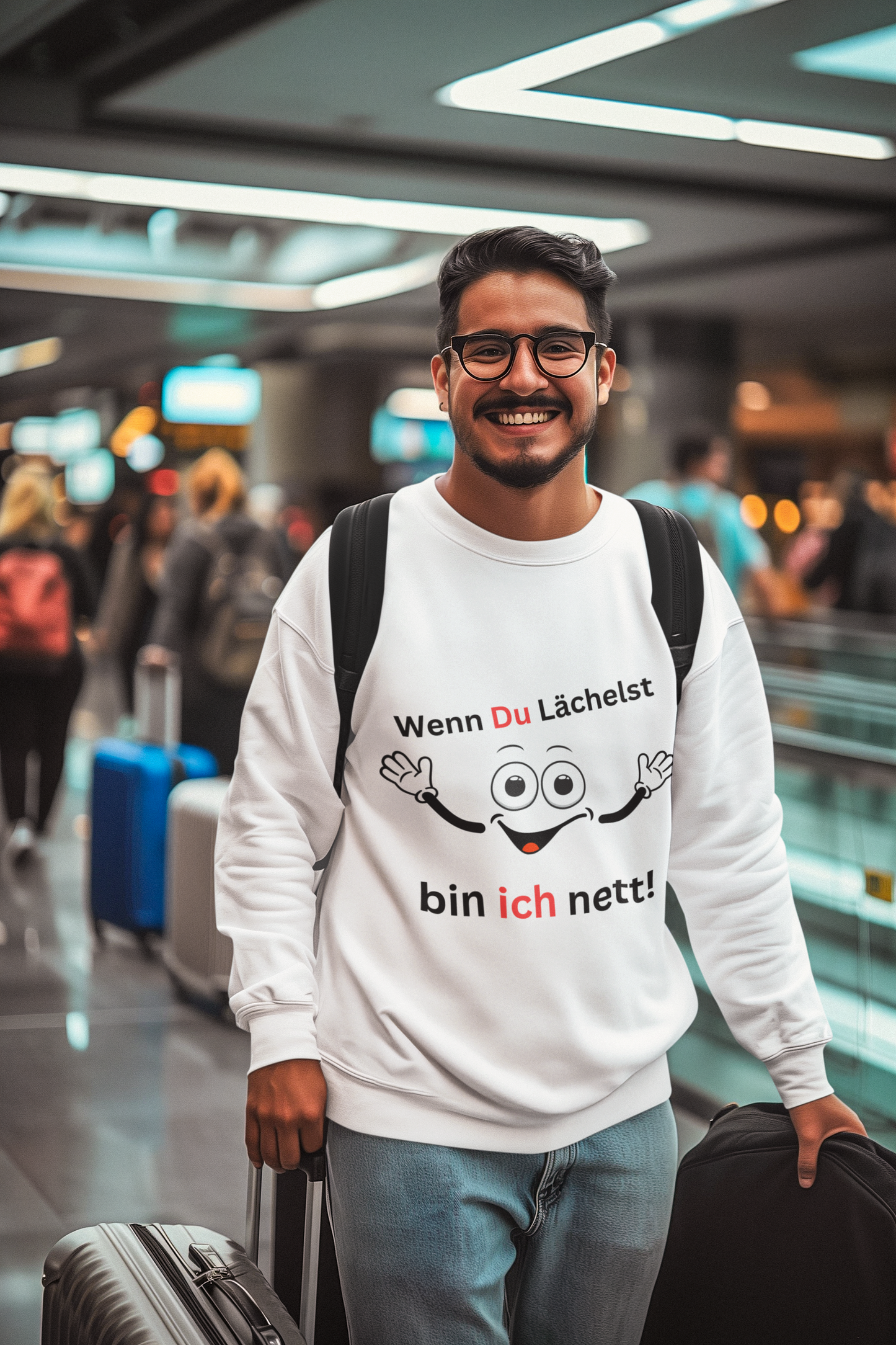 Lächeln -  Sweatshirt