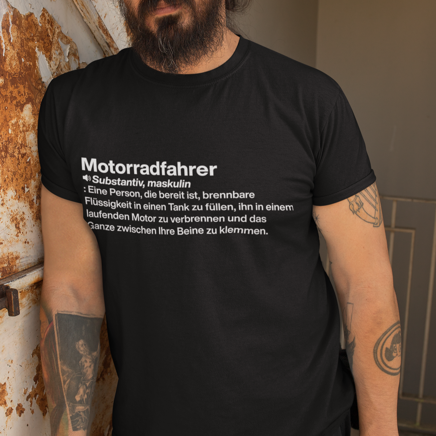 Motorradfahrer Definition - Basic Shirt